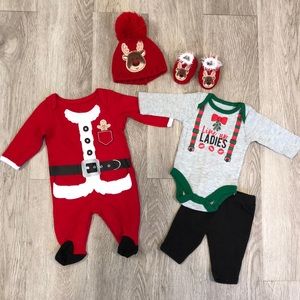 Baby’s first Christmas outfit bundle